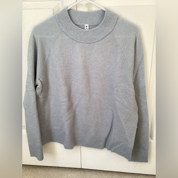 Athleta Soft Blue Crew Neck Sweater - Picture 3 of 5